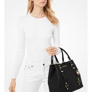 Michael Kors Black Bedford Legacy Large Grab Tote